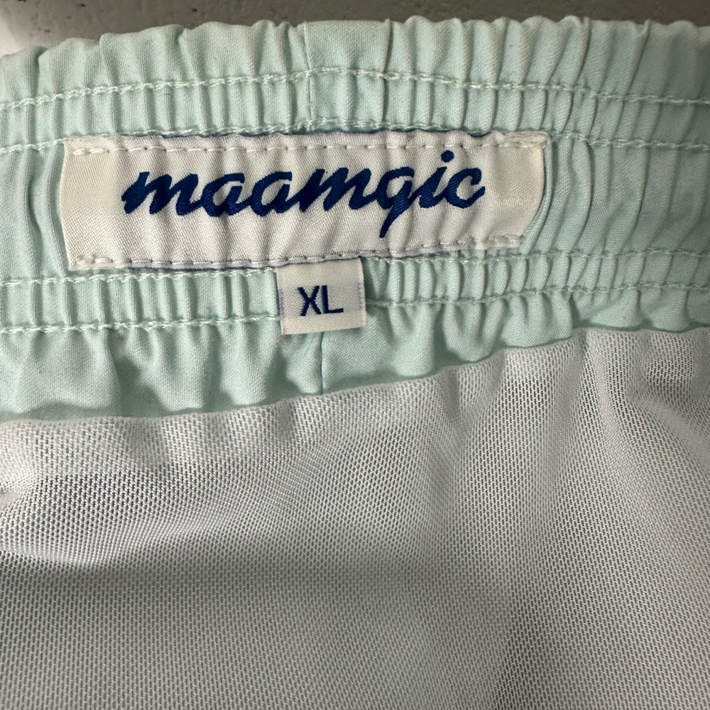 Maamgic Swim Trunks Gradient Blue Swim Shorts with Liner mens XL - Picture 4 of 4
